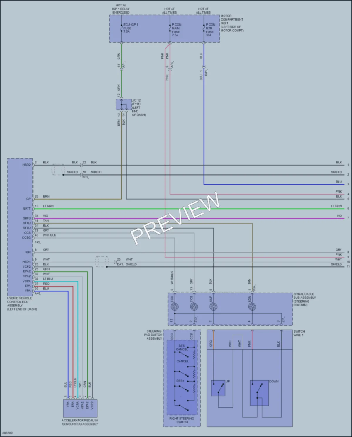 2024 Subaru Solterra Transmission wiring diagram preview