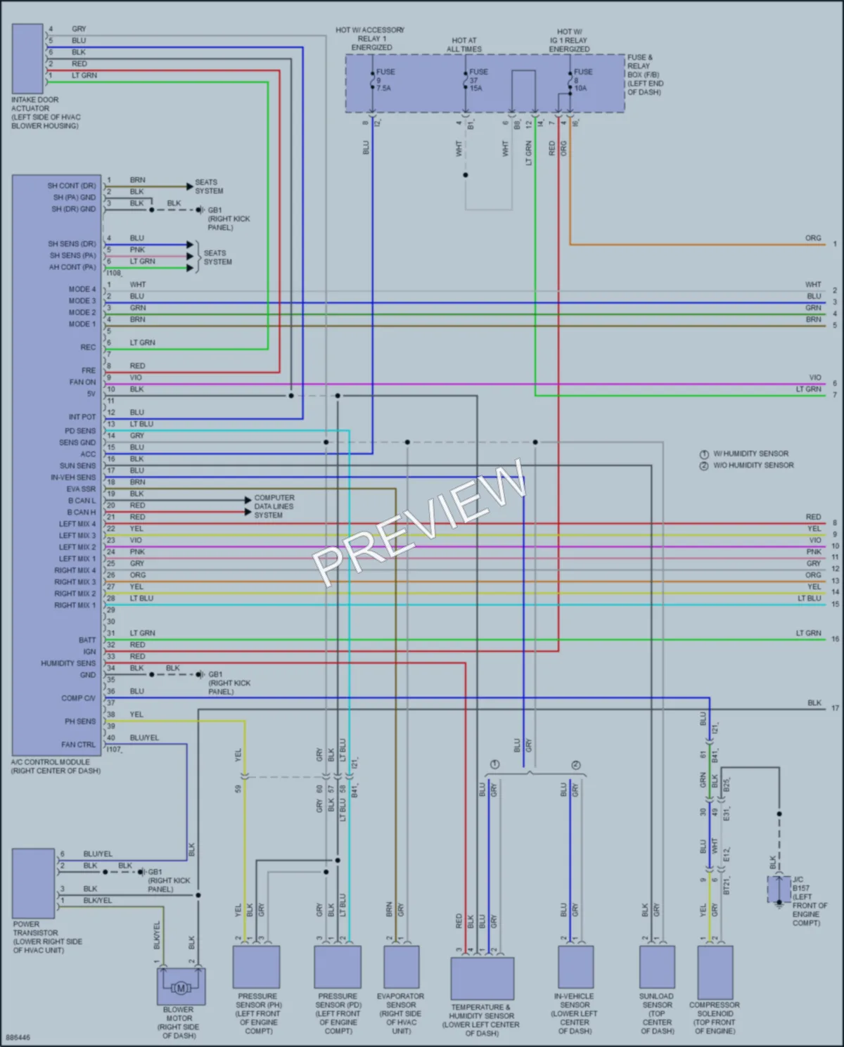 2024 Subaru WRX Air Conditioning wiring diagram preview