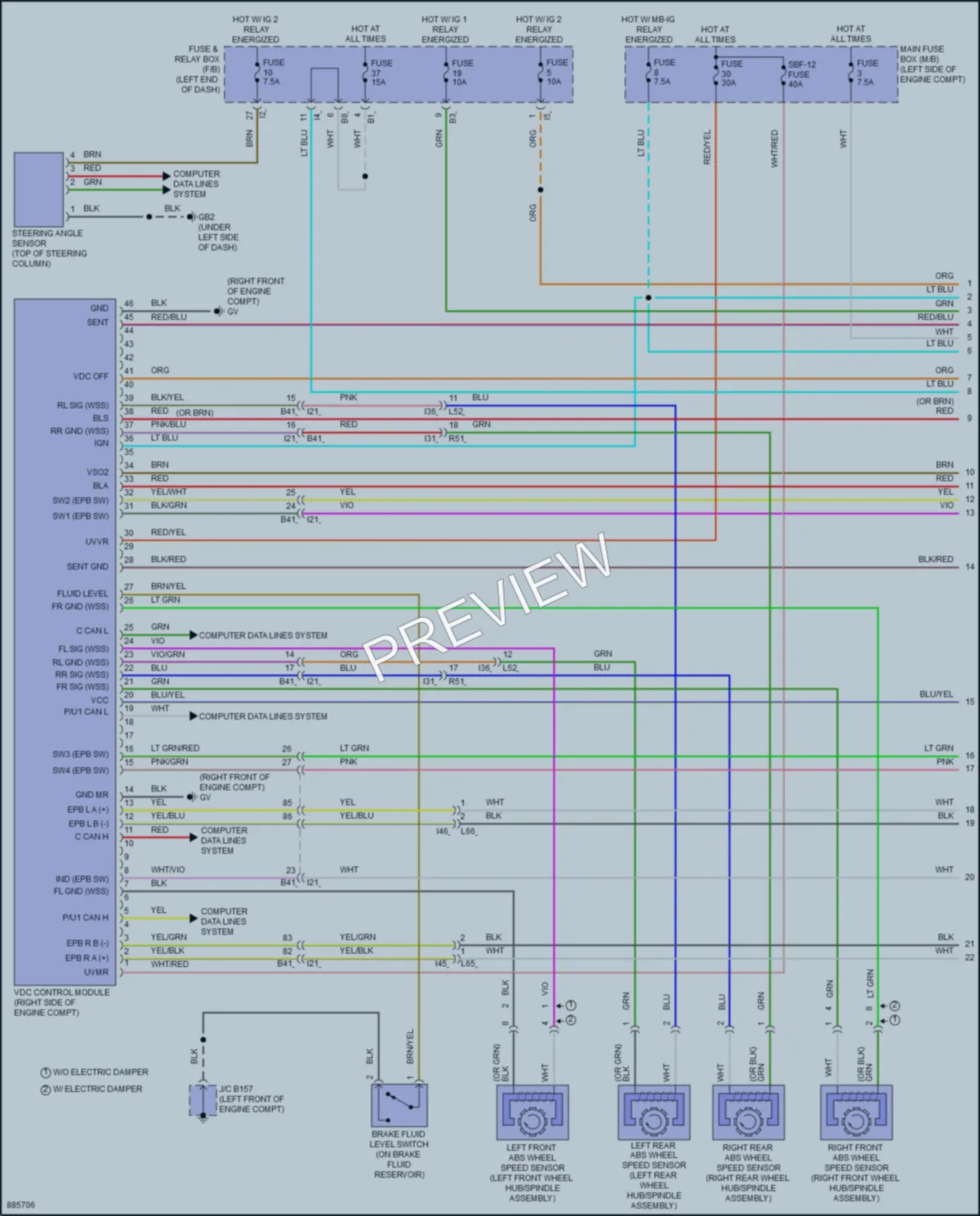 2024 Subaru WRX Anti Lock Brakes wiring diagram preview