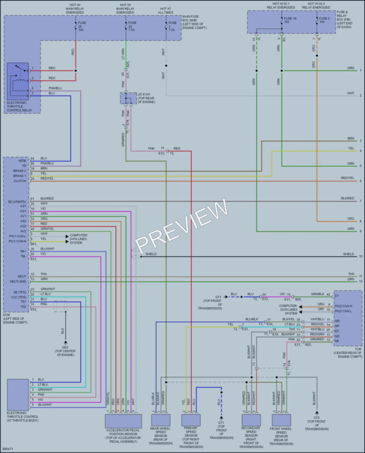 2024 Subaru WRX Cruise Control wiring diagram preview