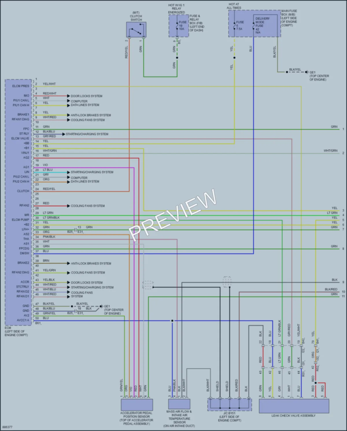 2024 Subaru WRX Engine Performance wiring diagram preview