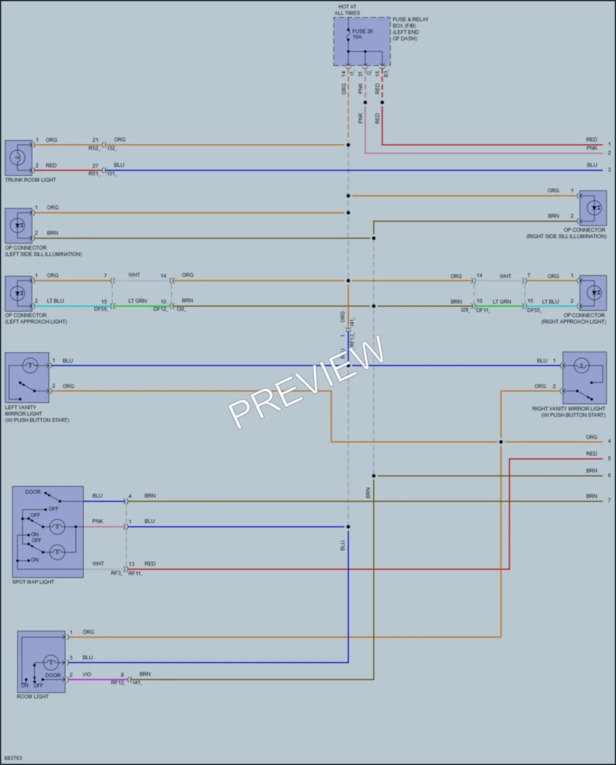 2024 Subaru WRX Interior Lights wiring diagram preview