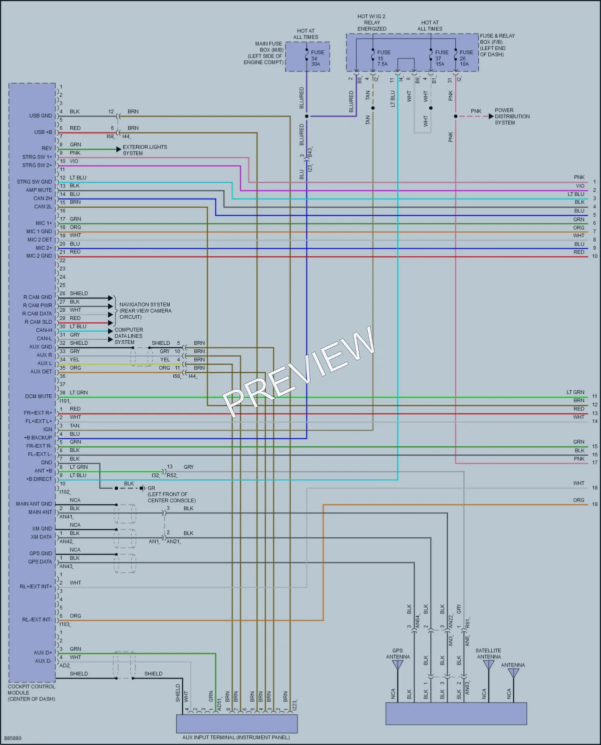2024 Subaru WRX Radio wiring diagram preview