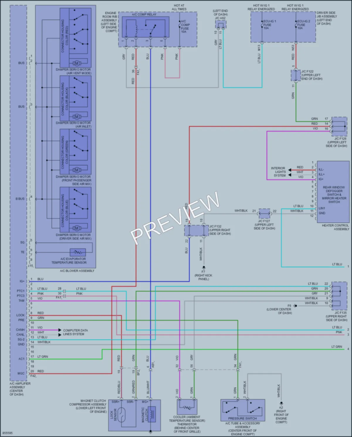 2024 Toyota 4Runner Air Conditioning wiring diagram preview