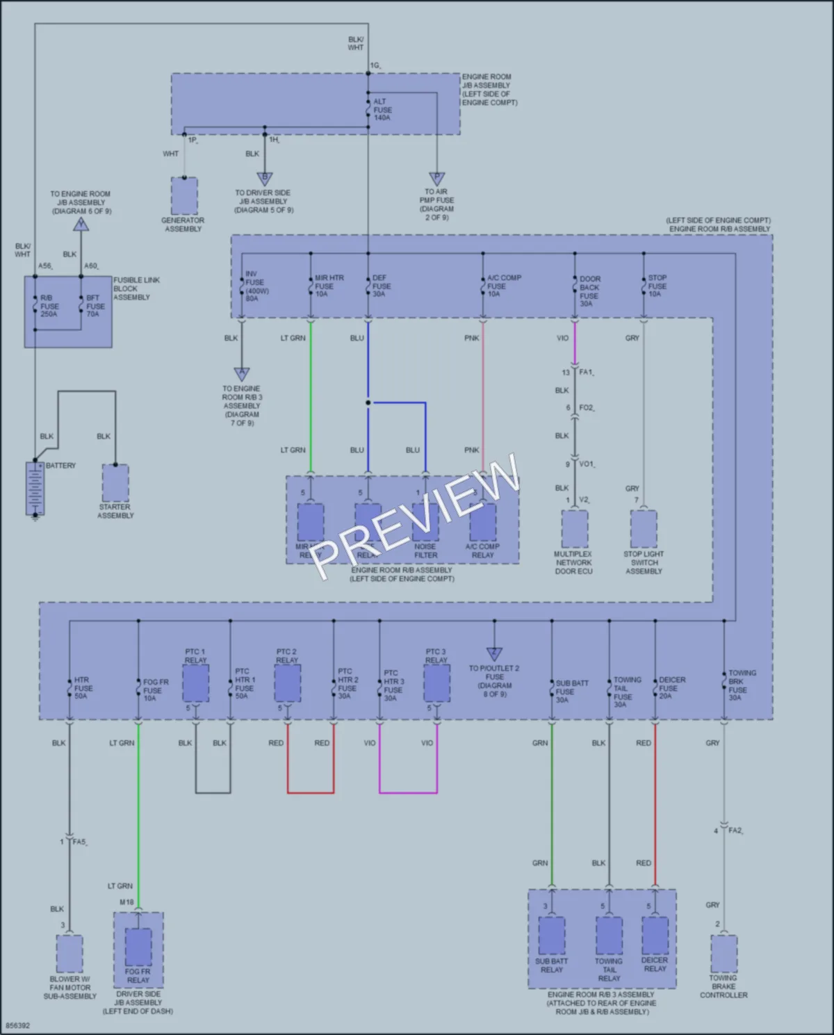 2024 Toyota 4Runner Power Distribution wiring diagram preview