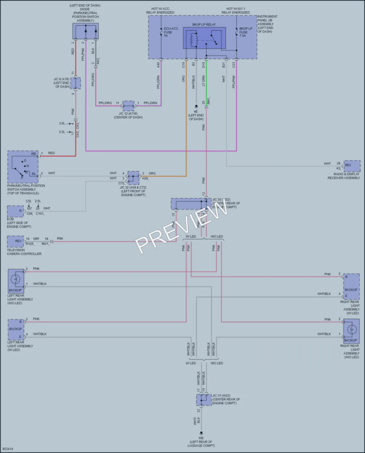 2024 Toyota Camry Exterior Lights wiring diagram preview