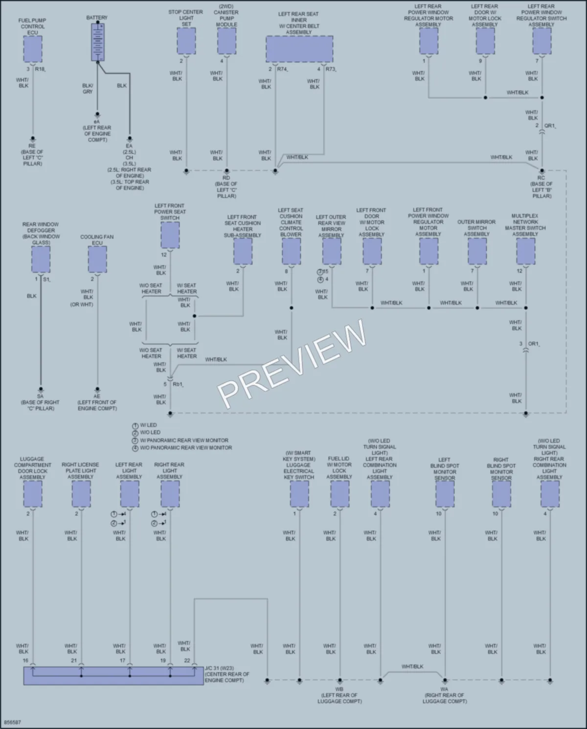 2024 Toyota Camry Ground Distribution wiring diagram preview