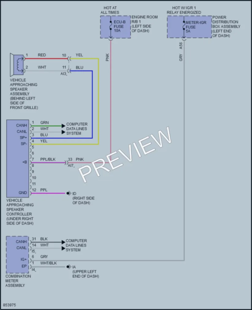 2024 Toyota Corolla Active Bodyworks wiring diagram preview