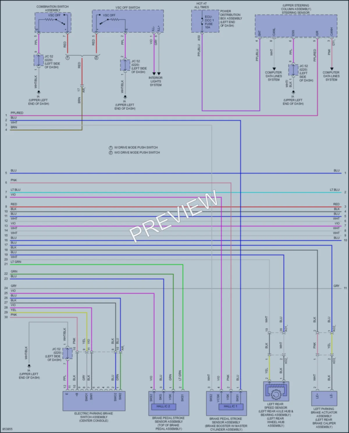 2024 Toyota Corolla Anti Lock Brakes wiring diagram preview