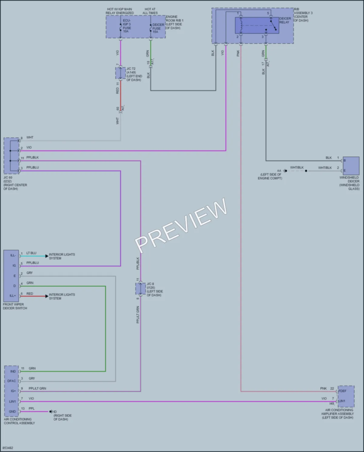 2024 Toyota Corolla Defoggers wiring diagram preview