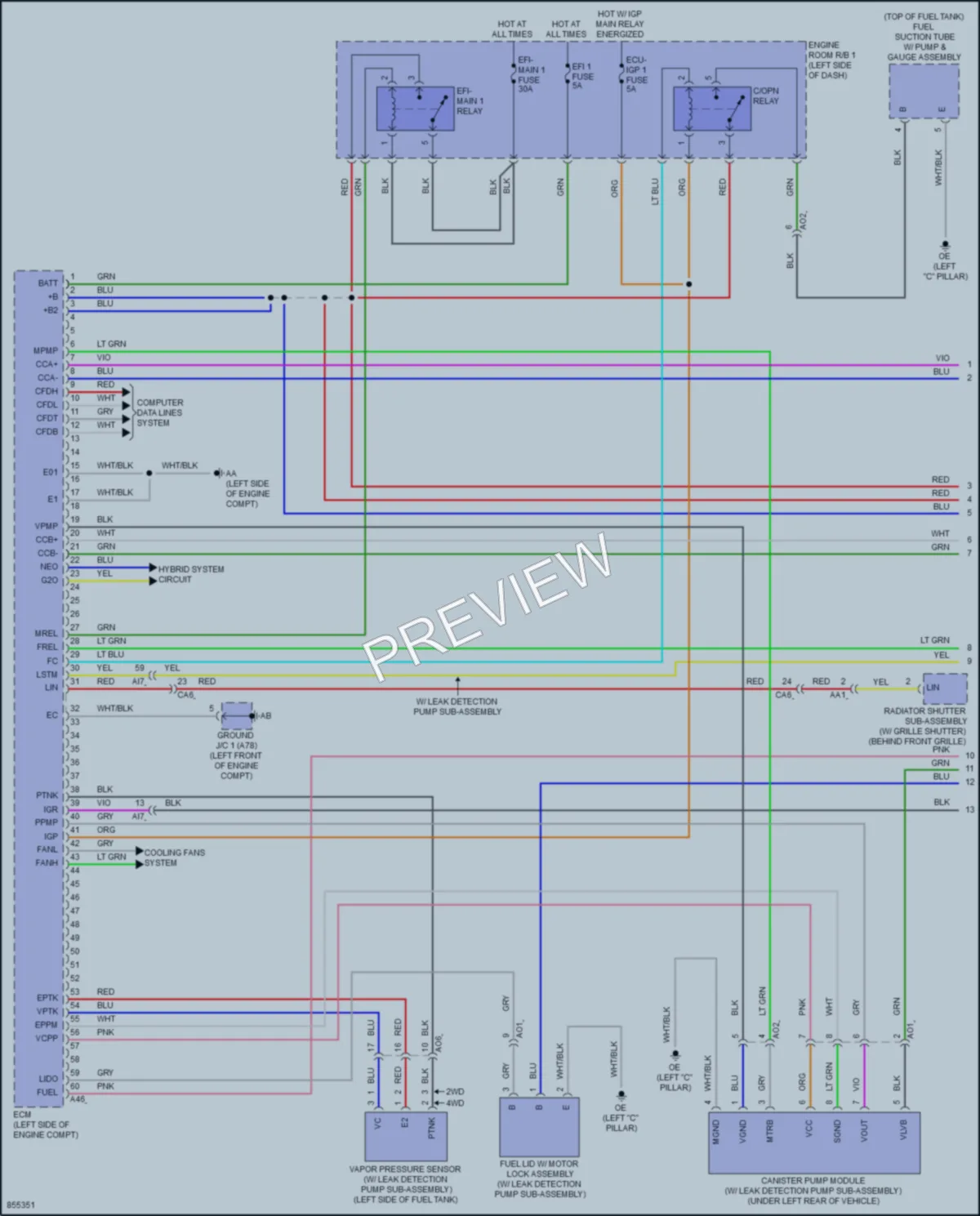 2024 Toyota Corolla Engine Performance Wiring Diagrams protected preview