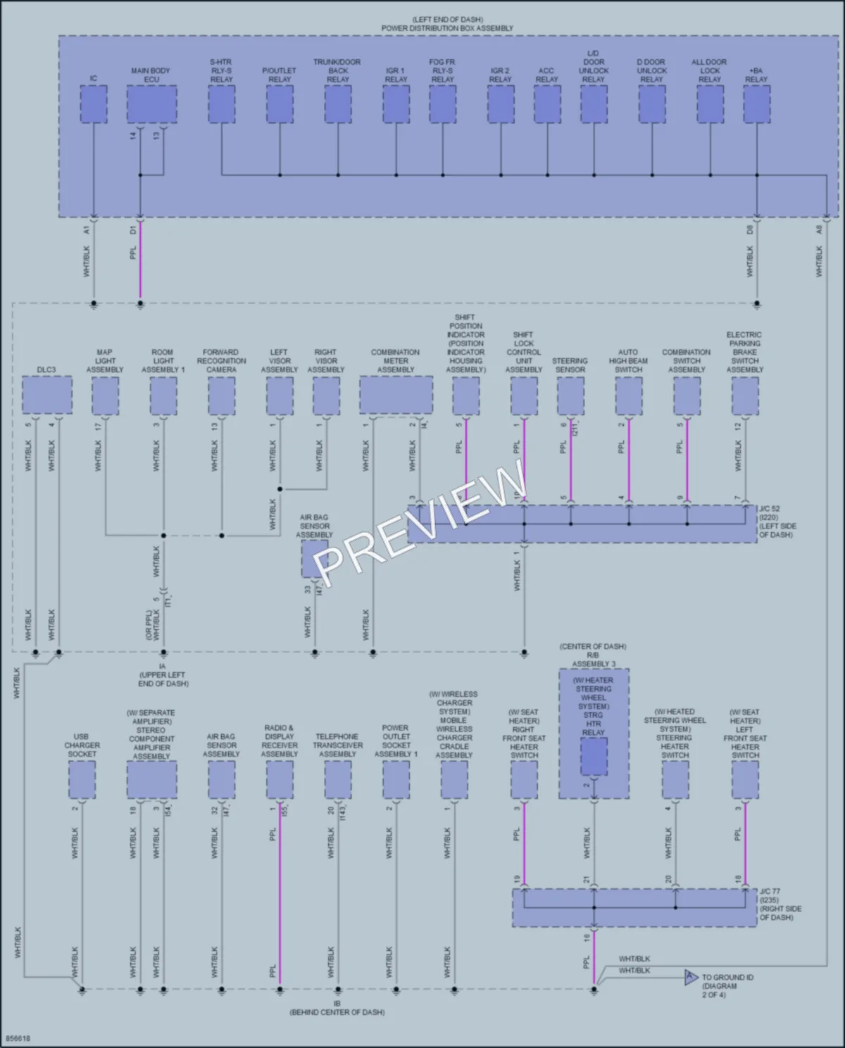 2024 Toyota Corolla Ground Distribution wiring diagram preview