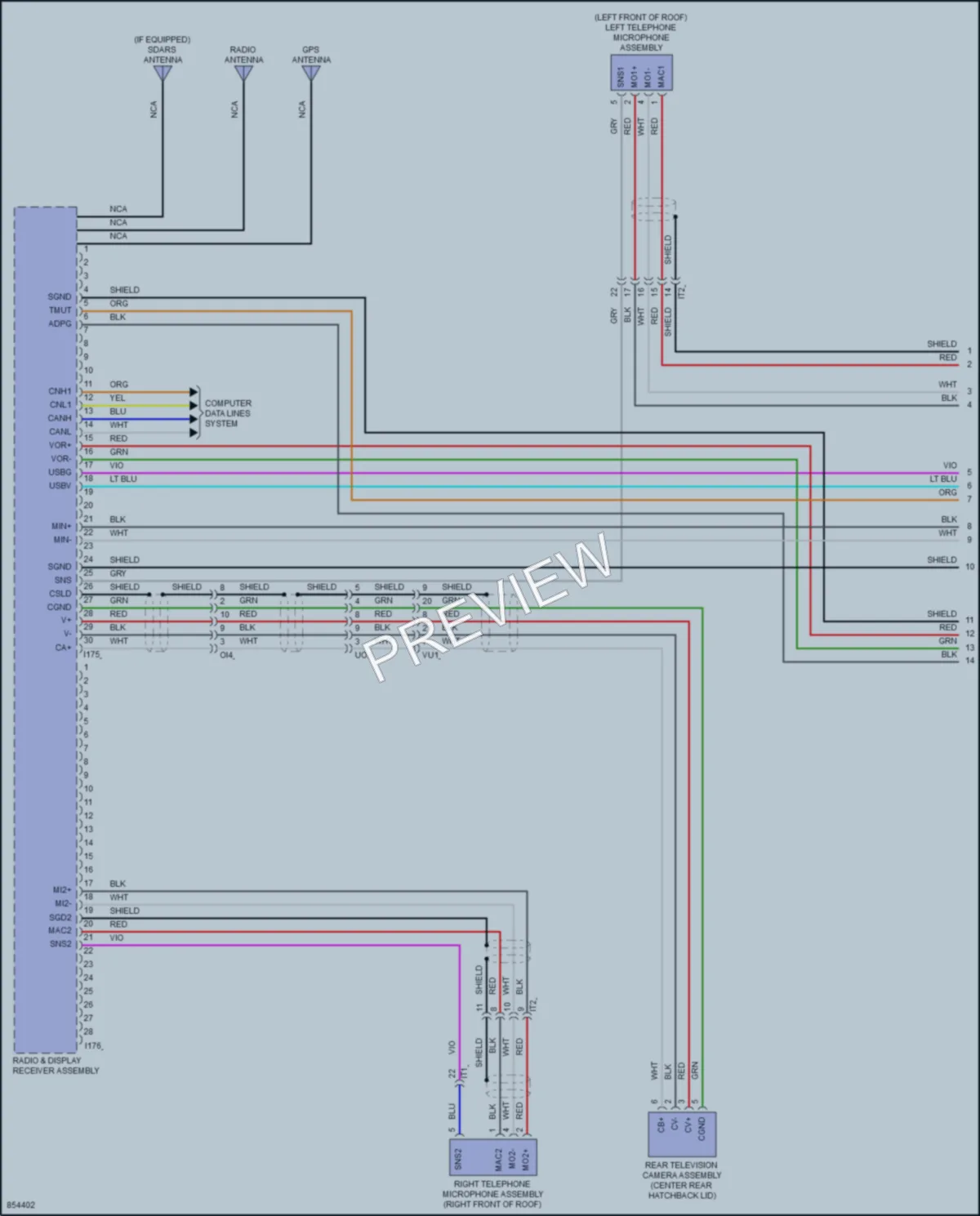 2024 Toyota Corolla Radio wiring diagram preview