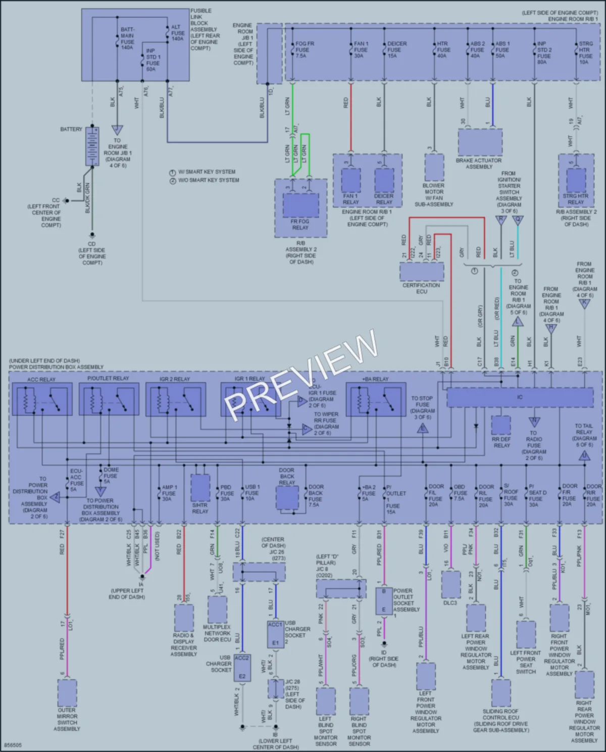2024 Toyota CorollaCross Power Distribution wiring diagram preview