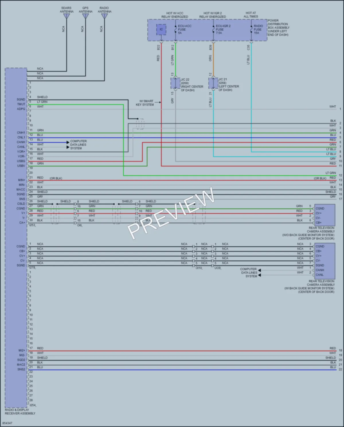2024 Toyota CorollaCross Radio wiring diagram preview