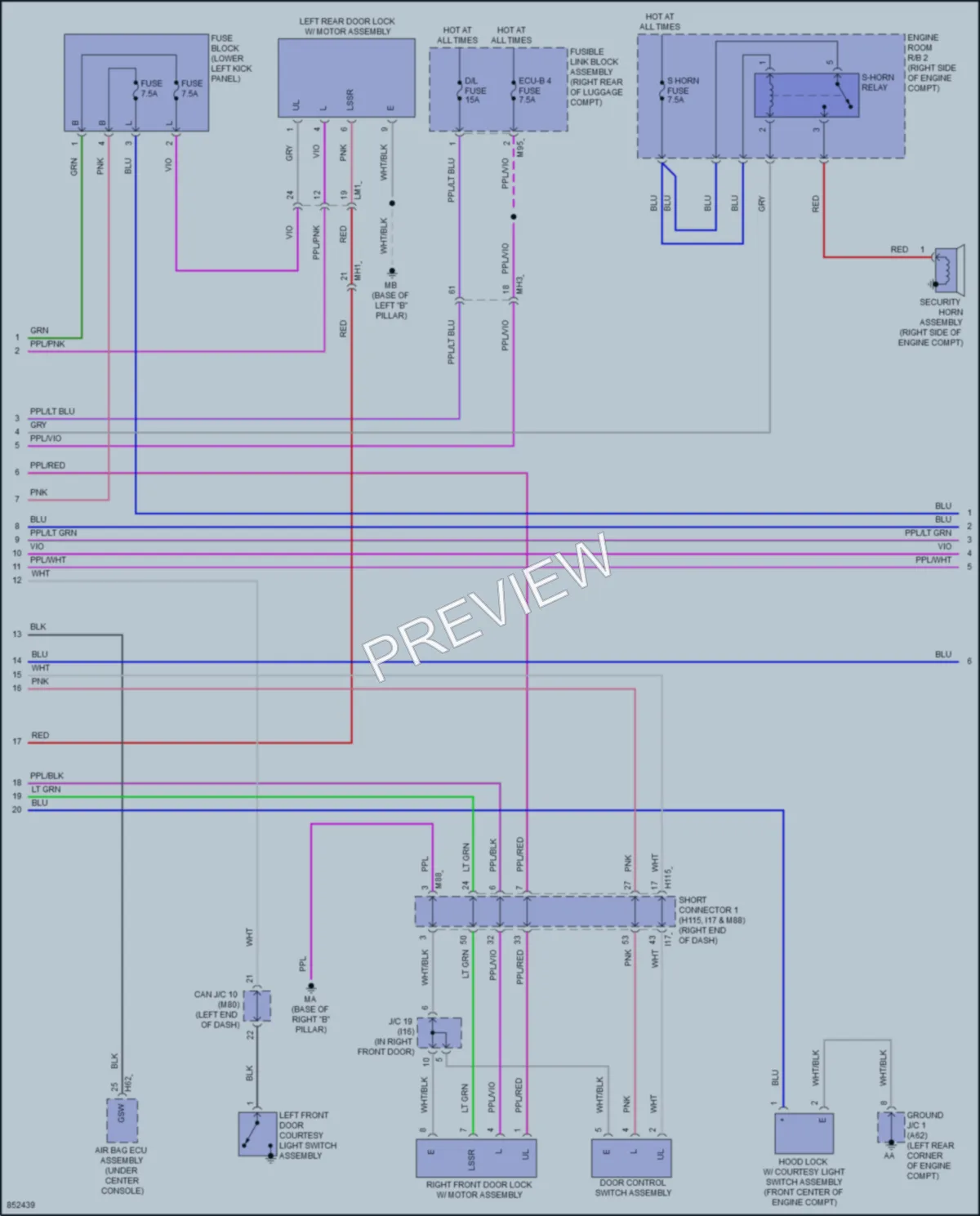 2024 Toyota CrownHybrid Anti Theft wiring diagram preview