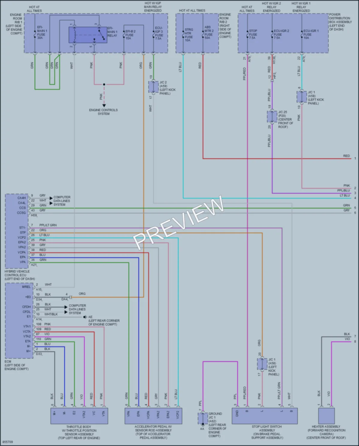 2024 Toyota CrownHybrid Cruise Control wiring diagram preview