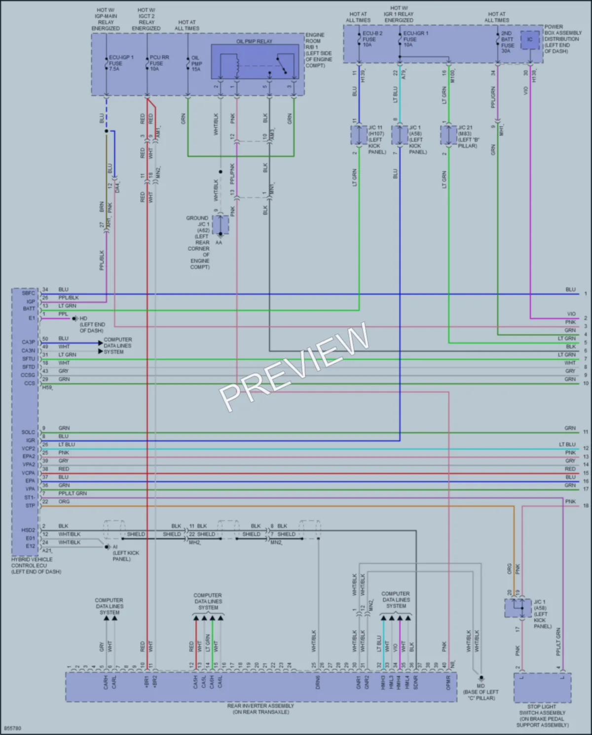 2024 Toyota CrownHybrid Transmission wiring diagram preview