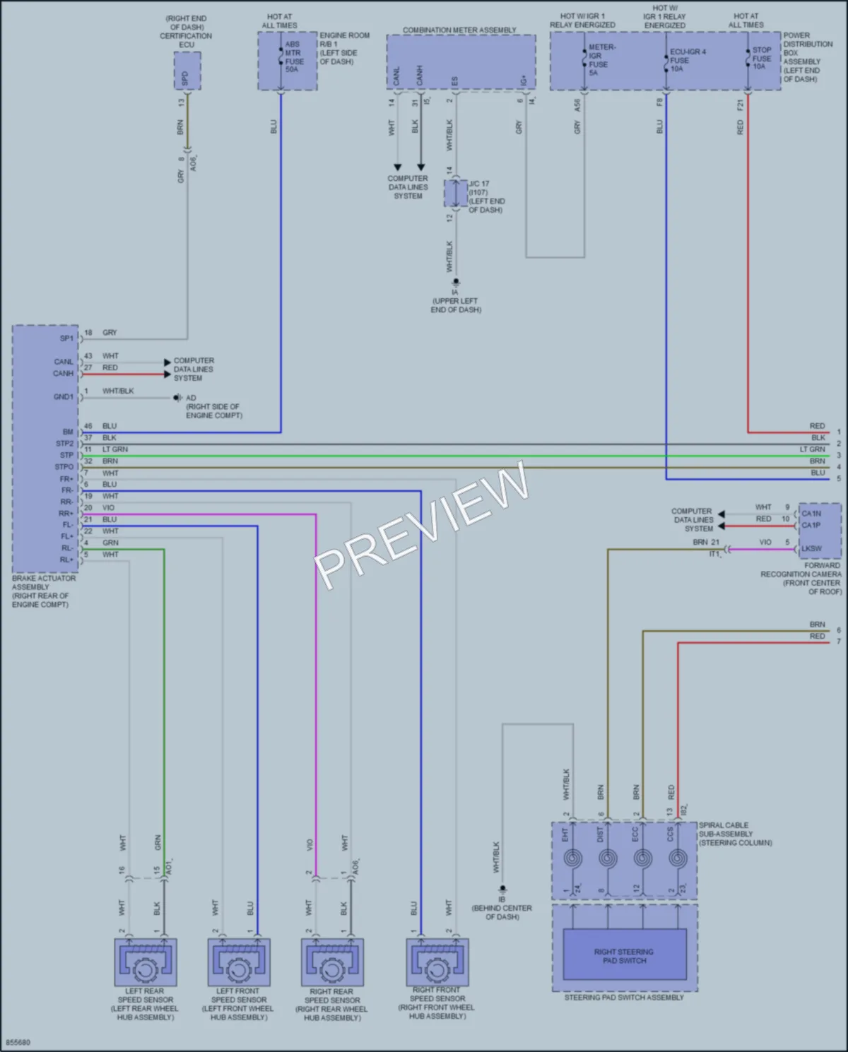 2024 Toyota GRCorolla Cruise Control wiring diagram preview