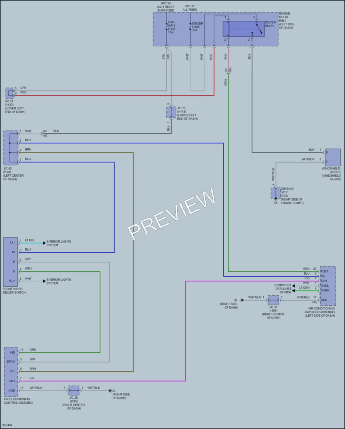 2024 Toyota GRCorolla Defoggers wiring diagram preview