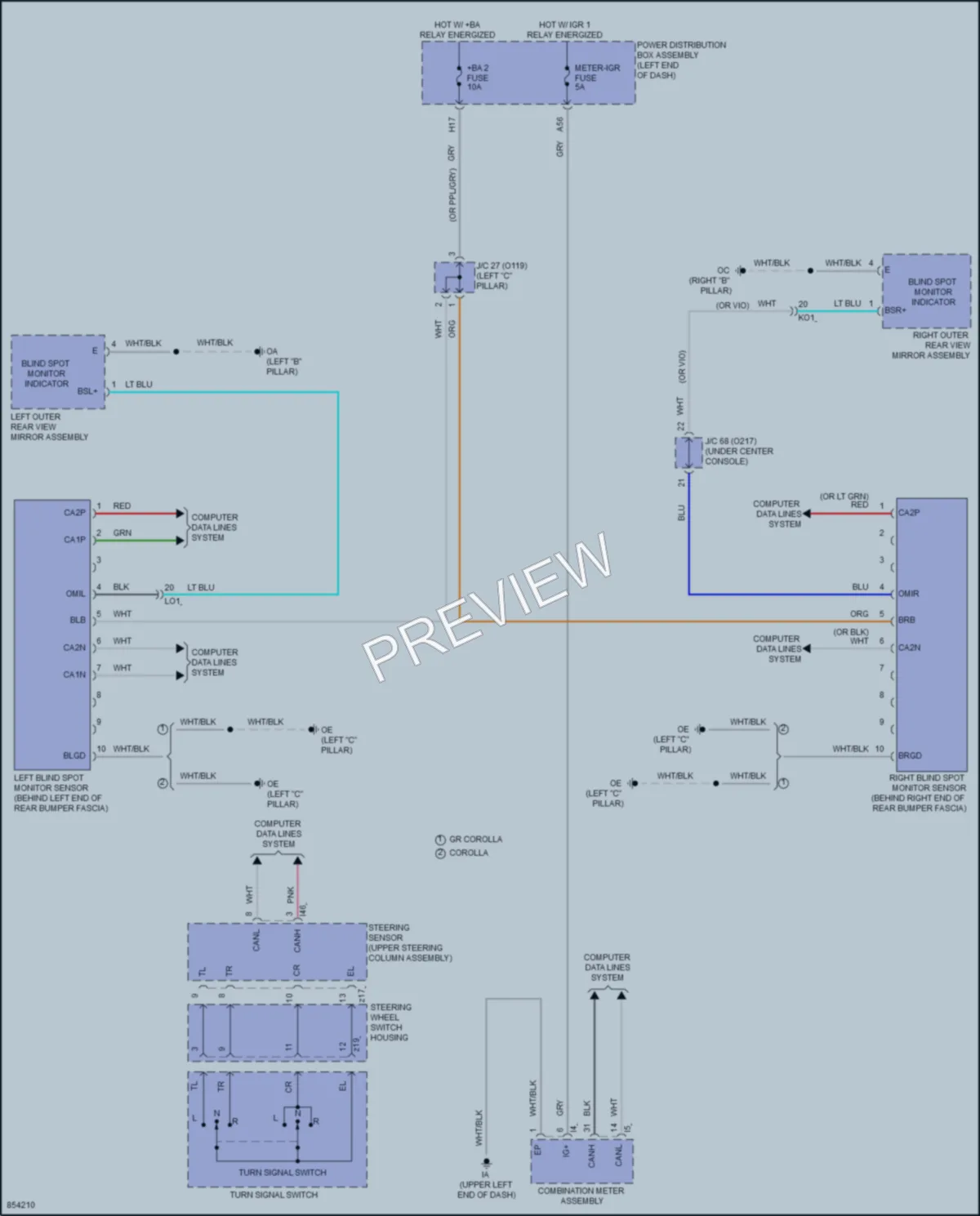 2024 Toyota GRCorolla Navigation wiring diagram preview