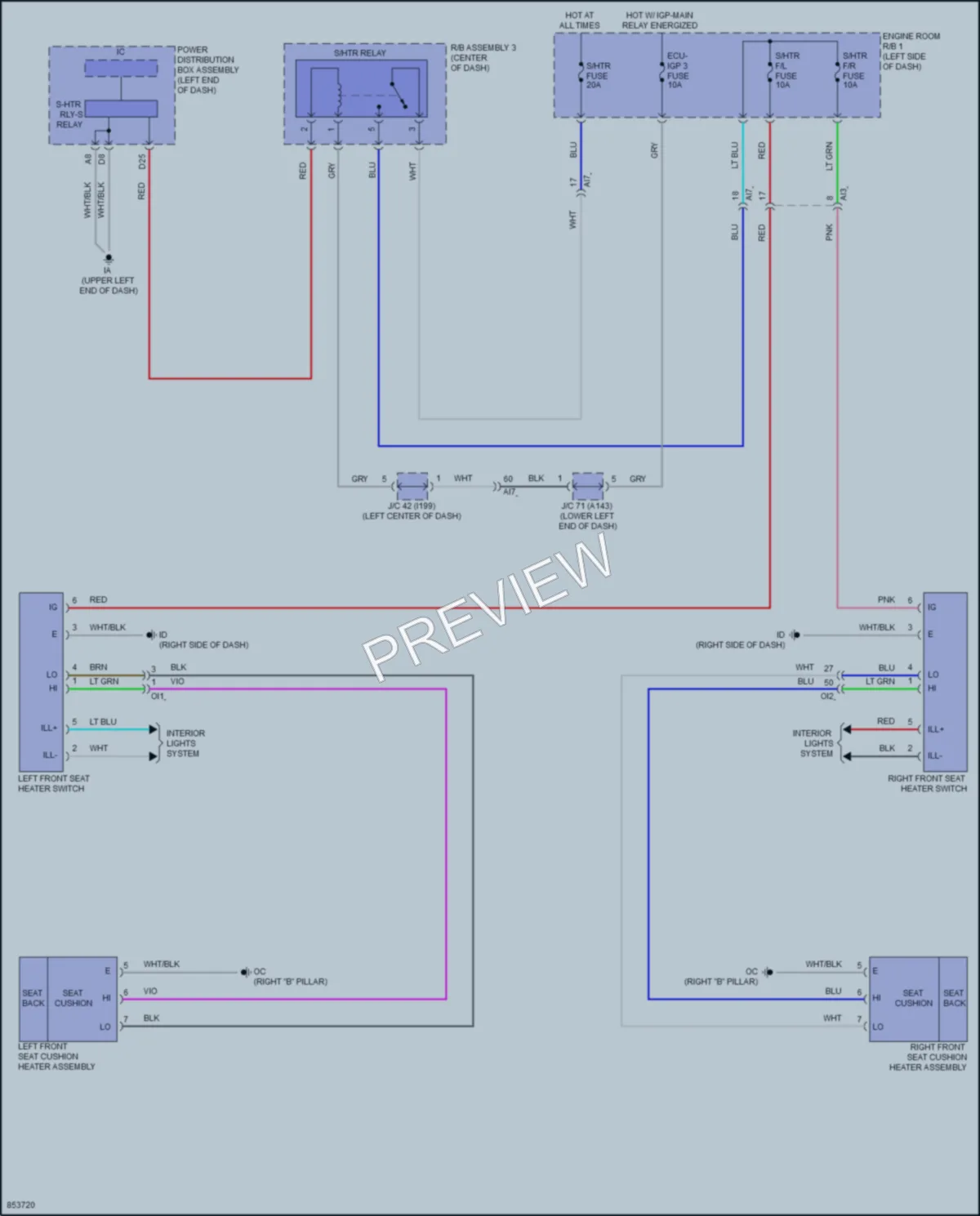 2024 Toyota GRCorolla Power Seats wiring diagram preview