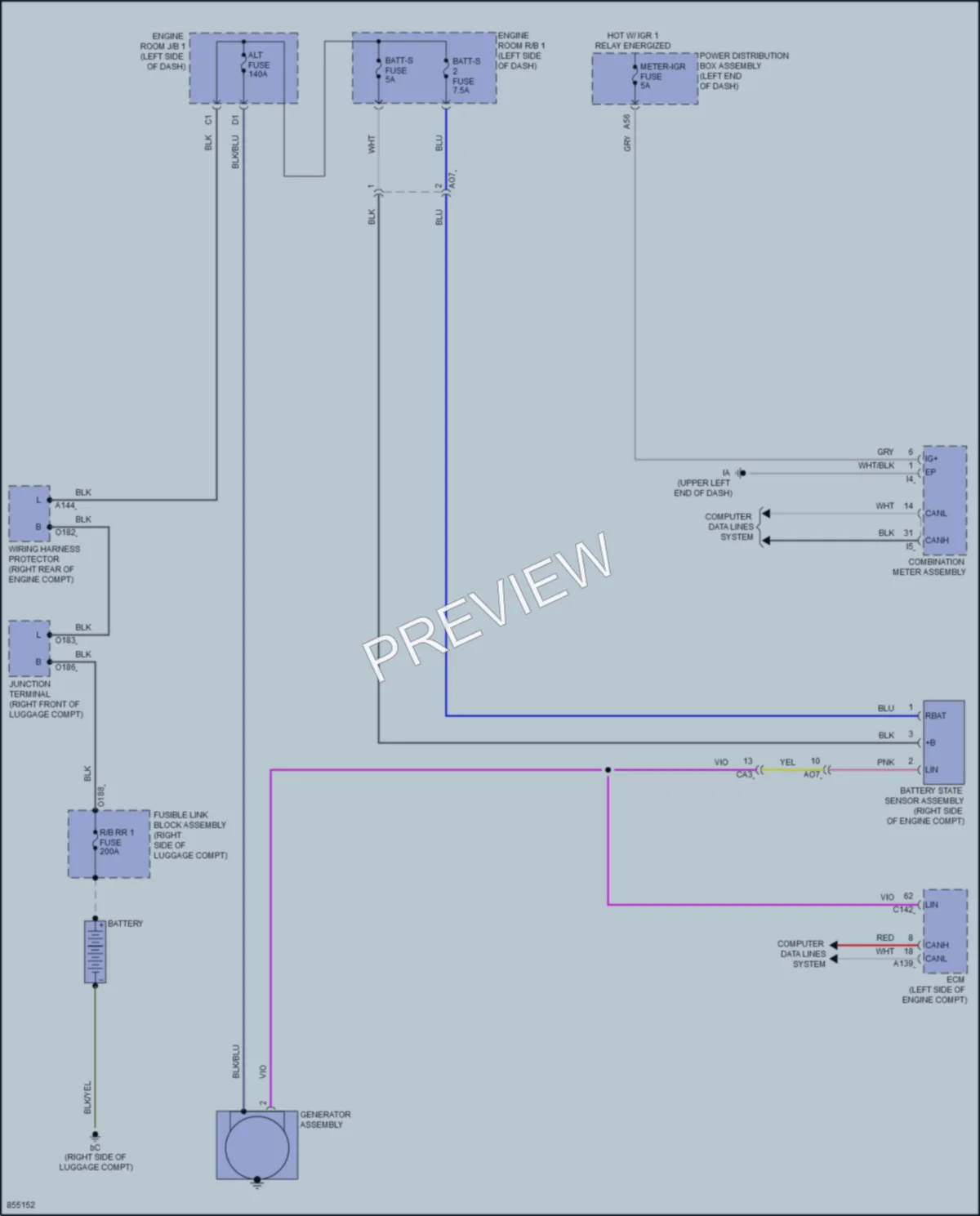 2024 Toyota GRCorolla Starting Charging wiring diagram preview