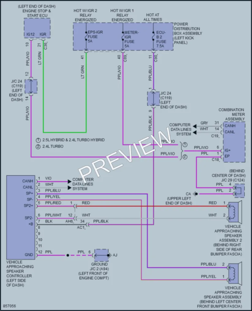 2024 Toyota GrandHighlander Active Bodyworks wiring diagram preview