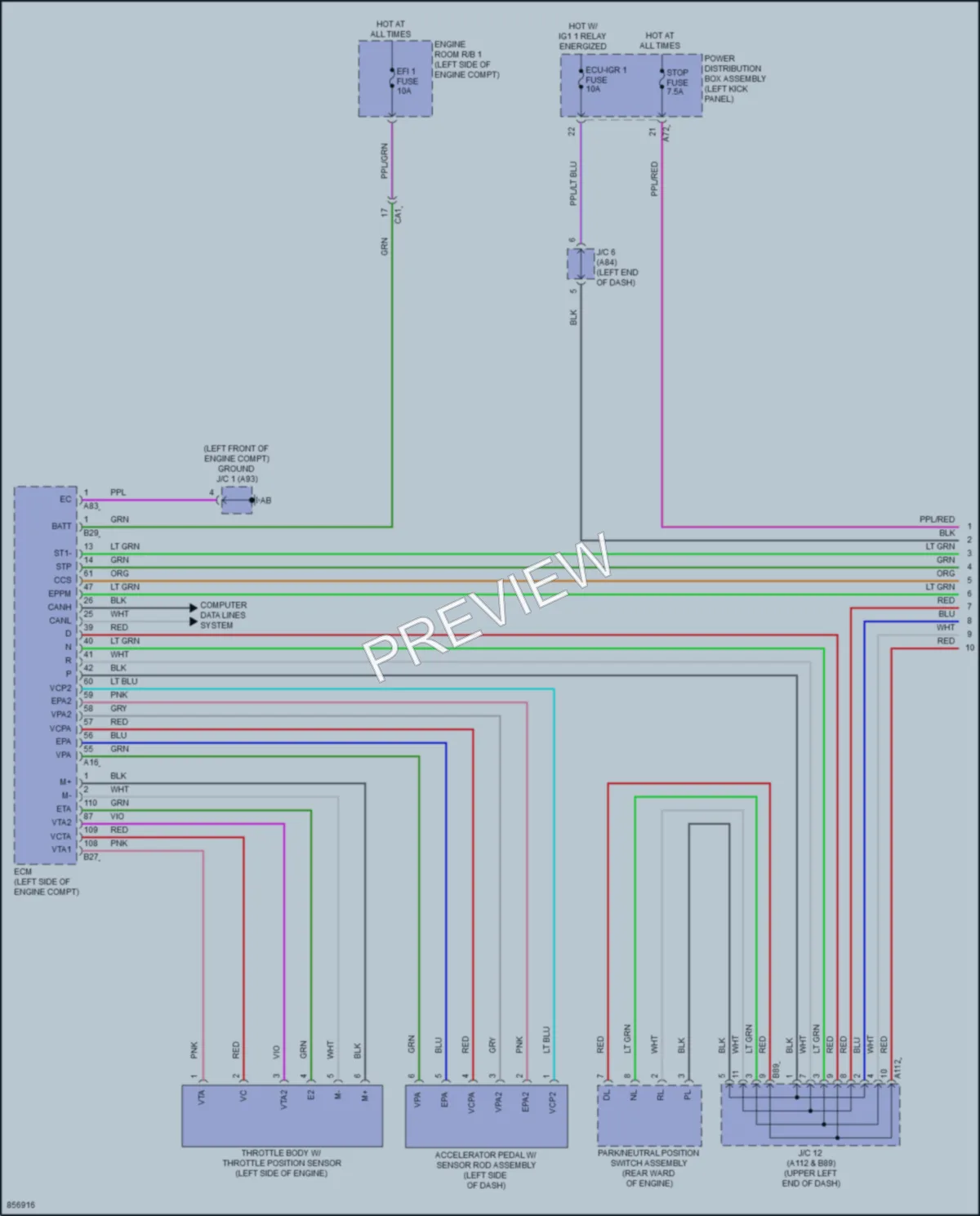 2024 Toyota GrandHighlander Cruise Control wiring diagram preview