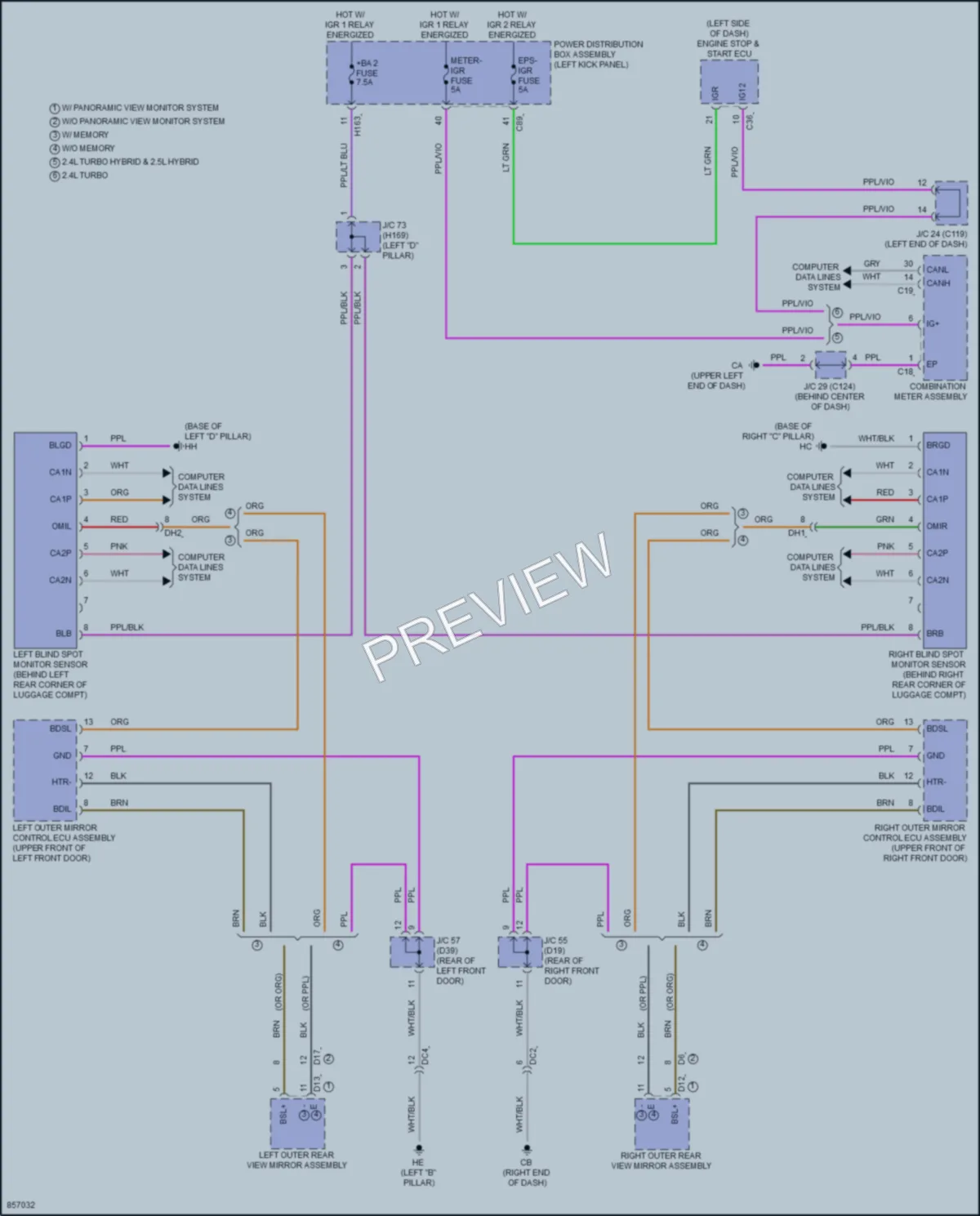 2024 Toyota GrandHighlander Navigation wiring diagram preview