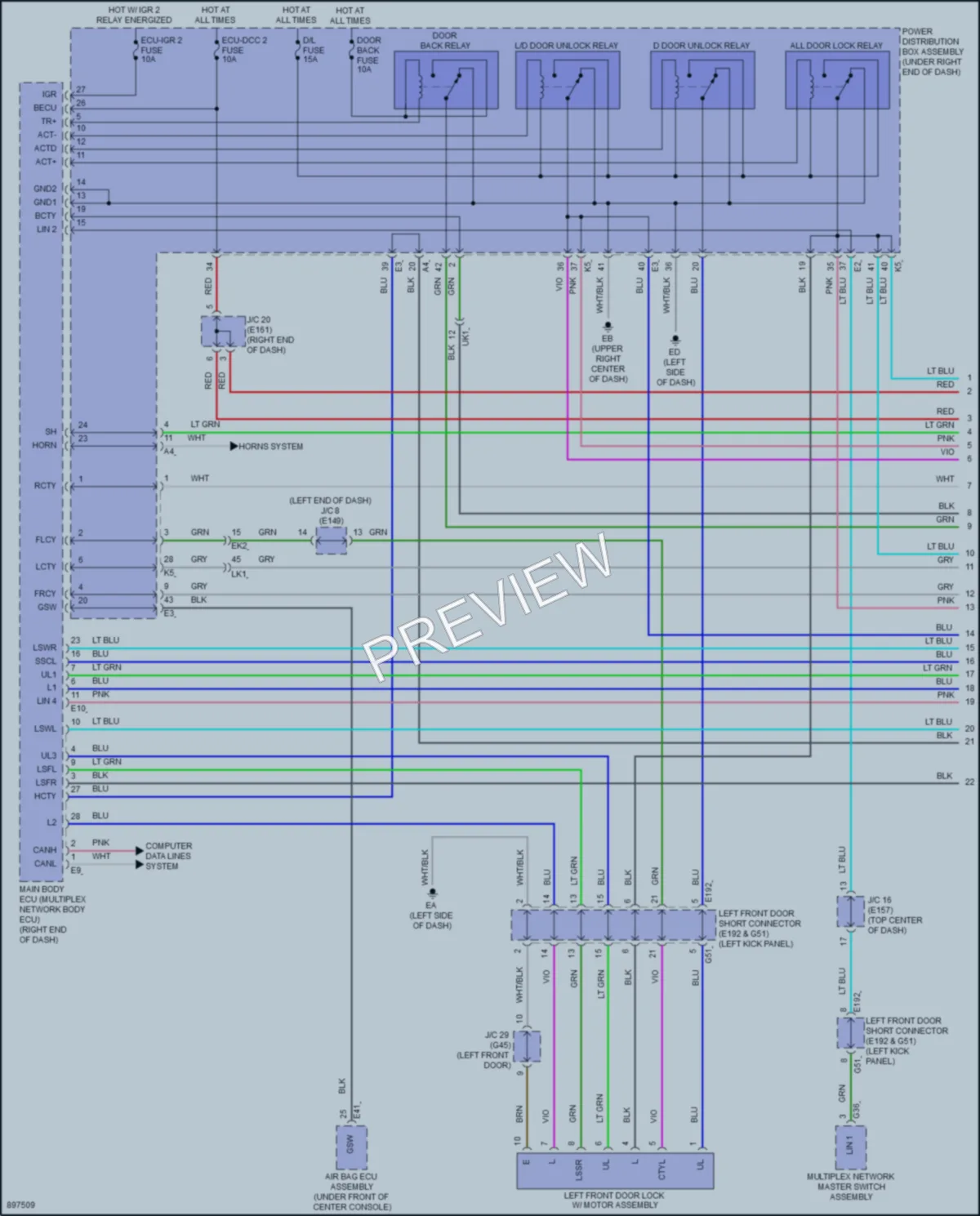 2024 Toyota LandCruiser Anti Theft wiring diagram preview