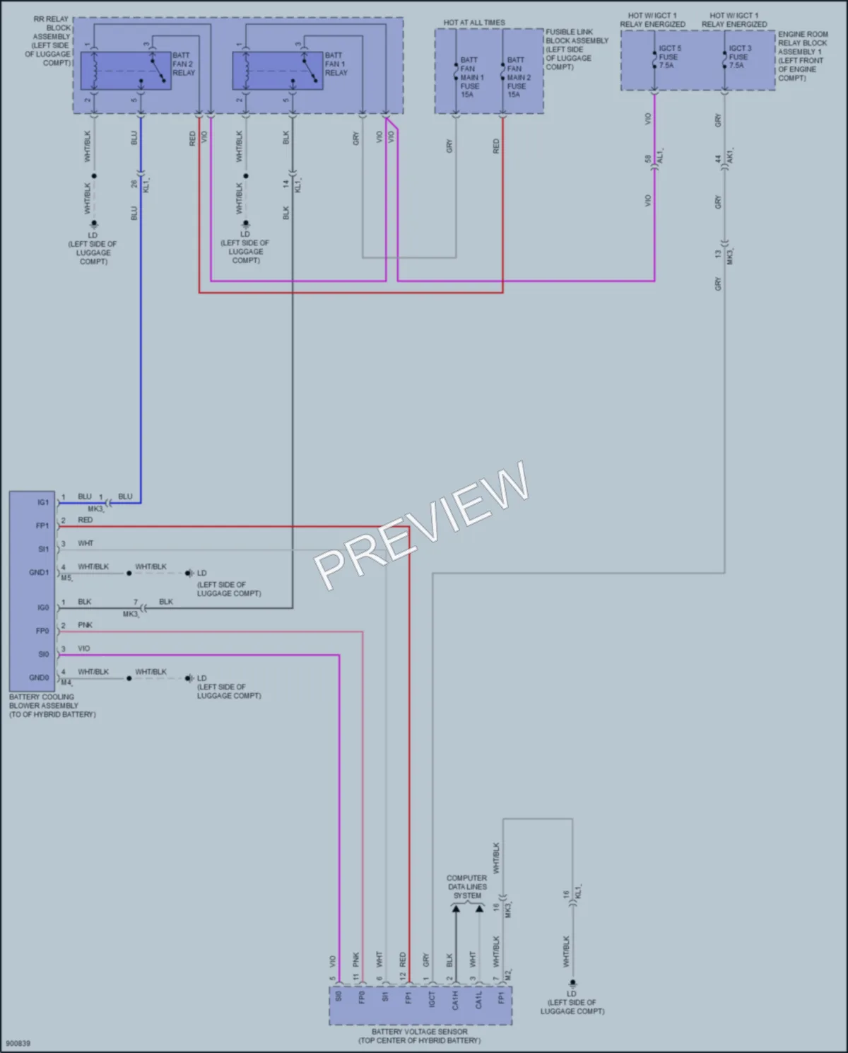 2024 Toyota LandCruiser Cooling Fan wiring diagram preview