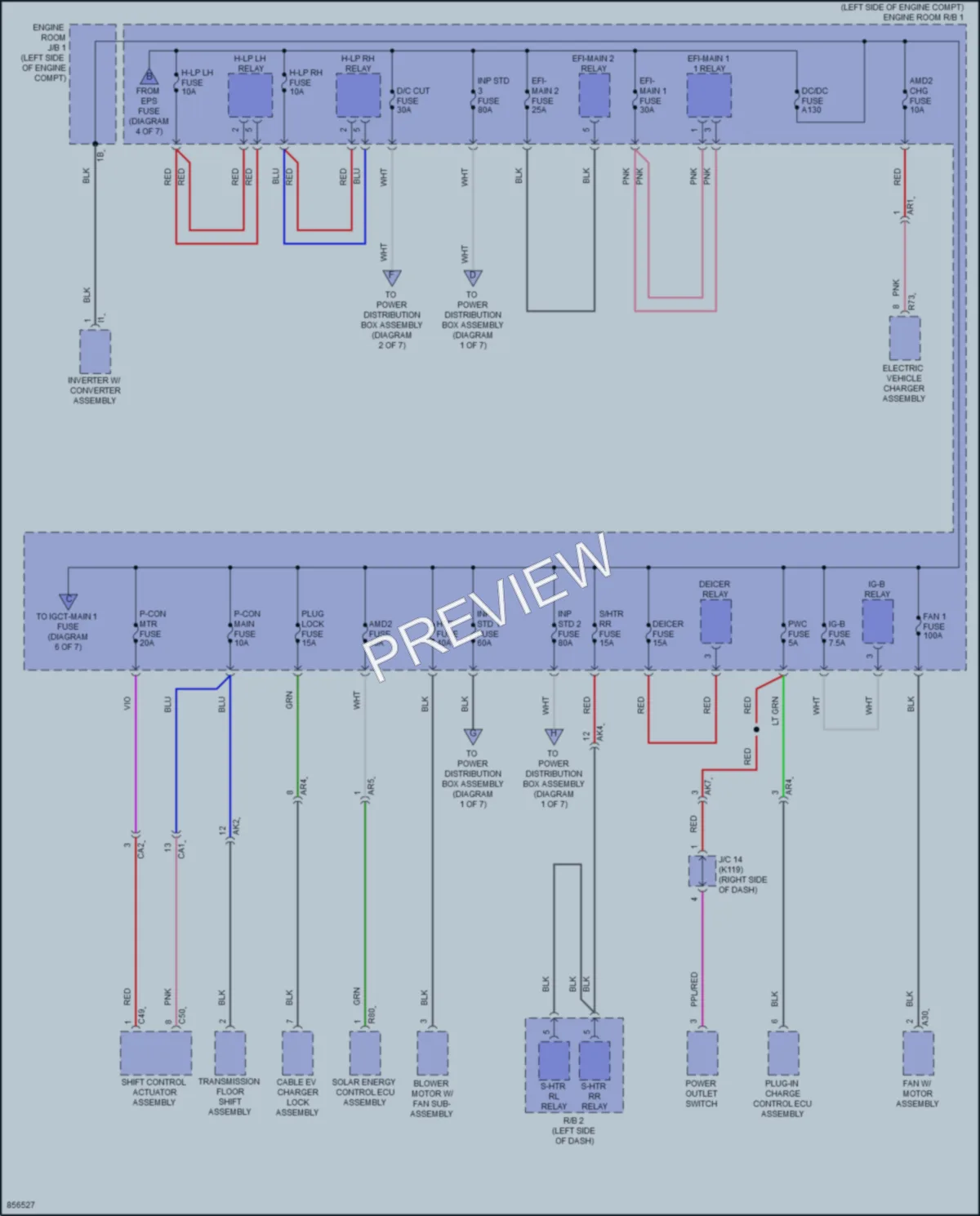 2024 Toyota PriusPrime Power Distribution wiring diagram preview