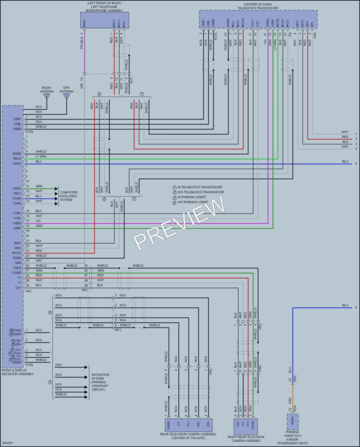 2024 Toyota PriusPrime Radio wiring diagram preview