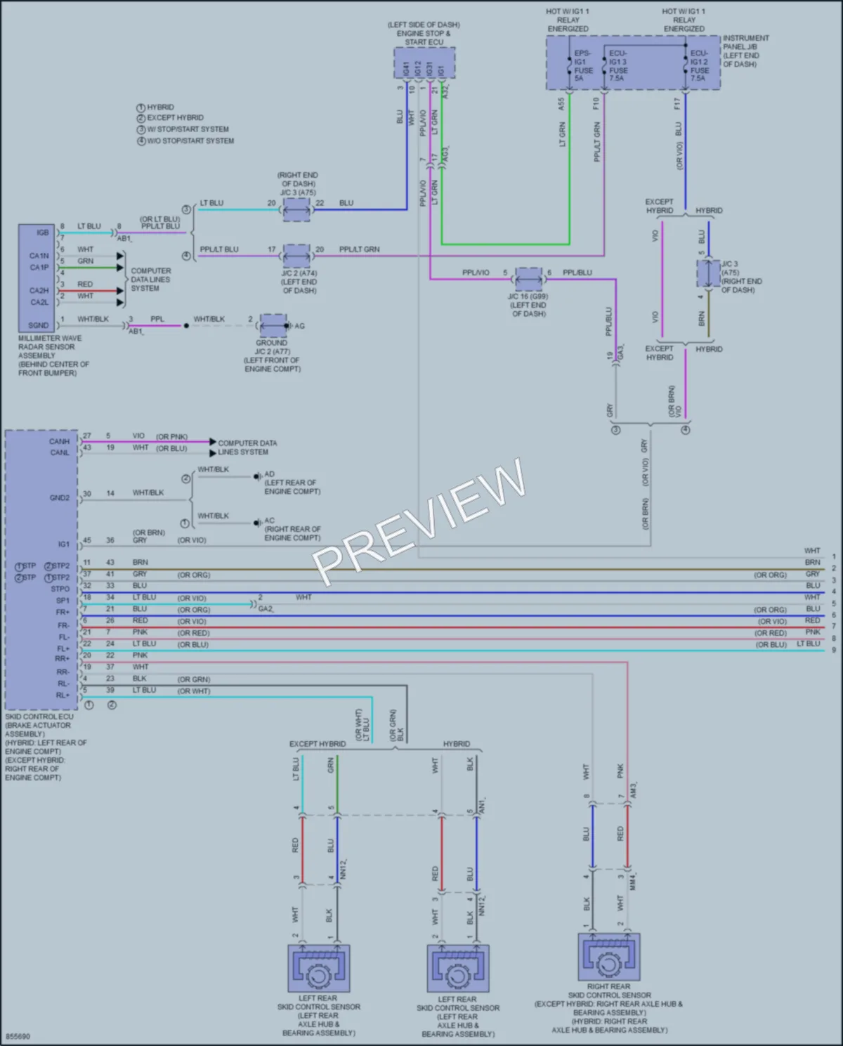 2024 Toyota RAV4 Cruise Control wiring diagram preview