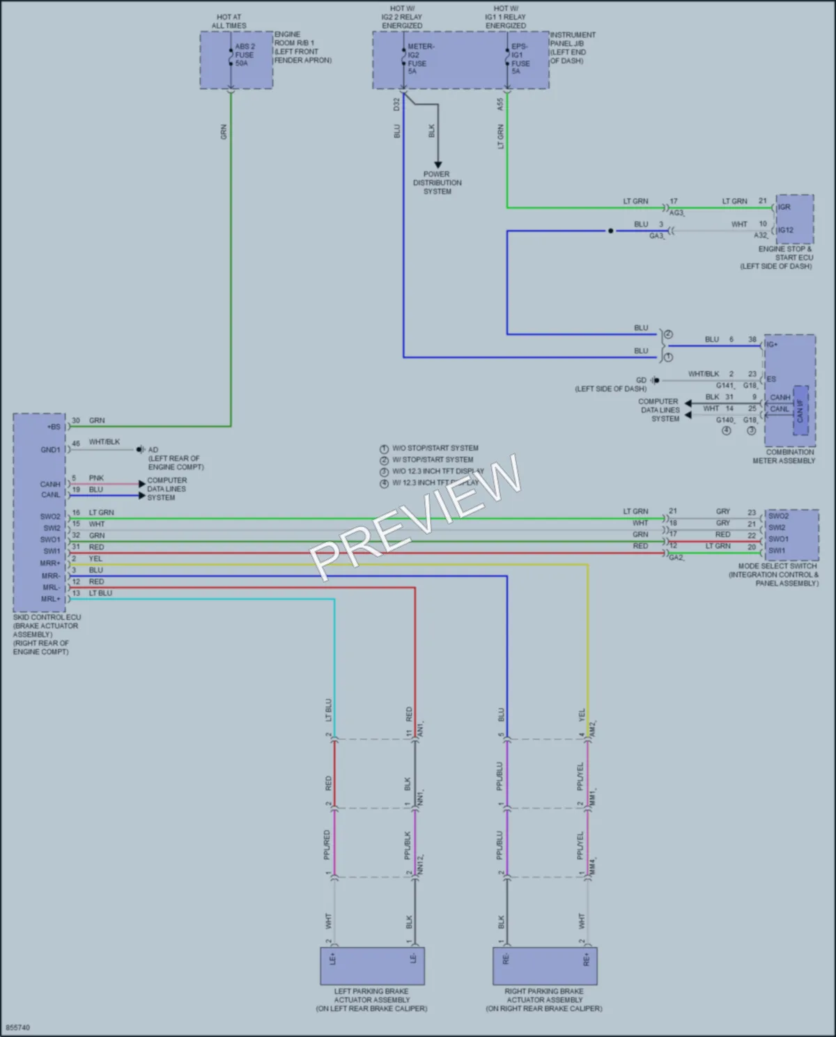 2024 Toyota RAV4 Shift Interlock wiring diagram preview