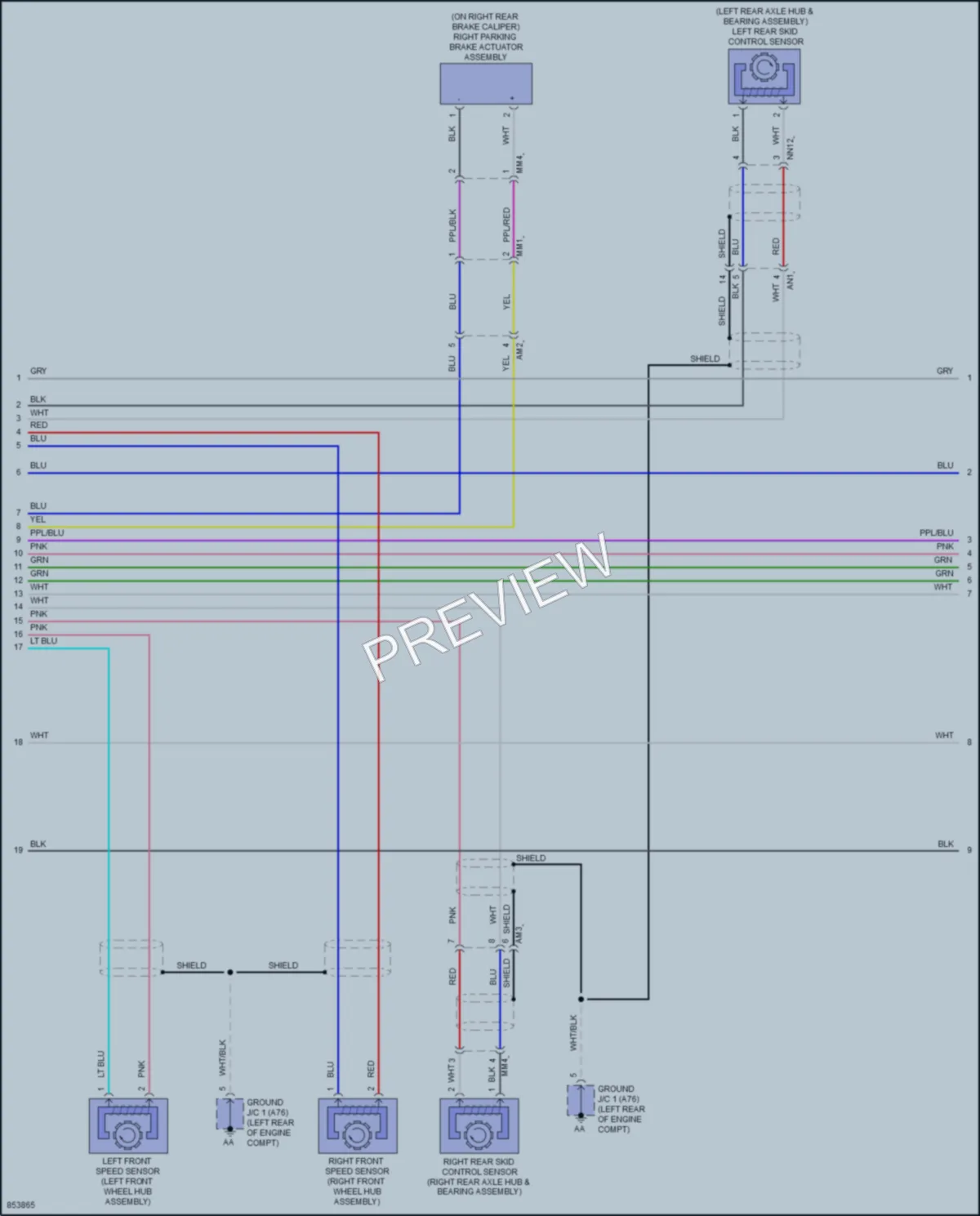 2024 Toyota RAV4Hybrid Anti Lock Brakes wiring diagram preview