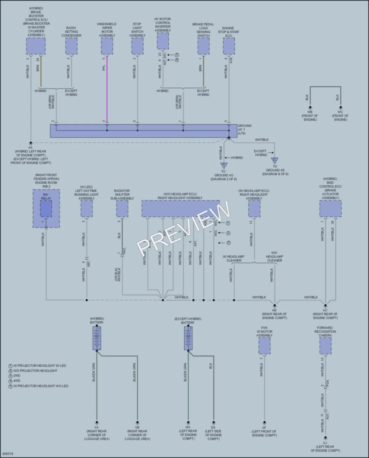 2024 Toyota RAV4Hybrid Ground Distribution wiring diagram preview