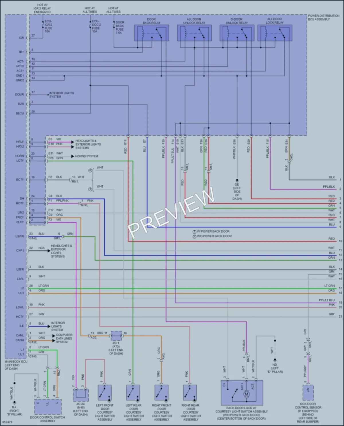 2024 Toyota RAV4Prime Anti Theft wiring diagram preview