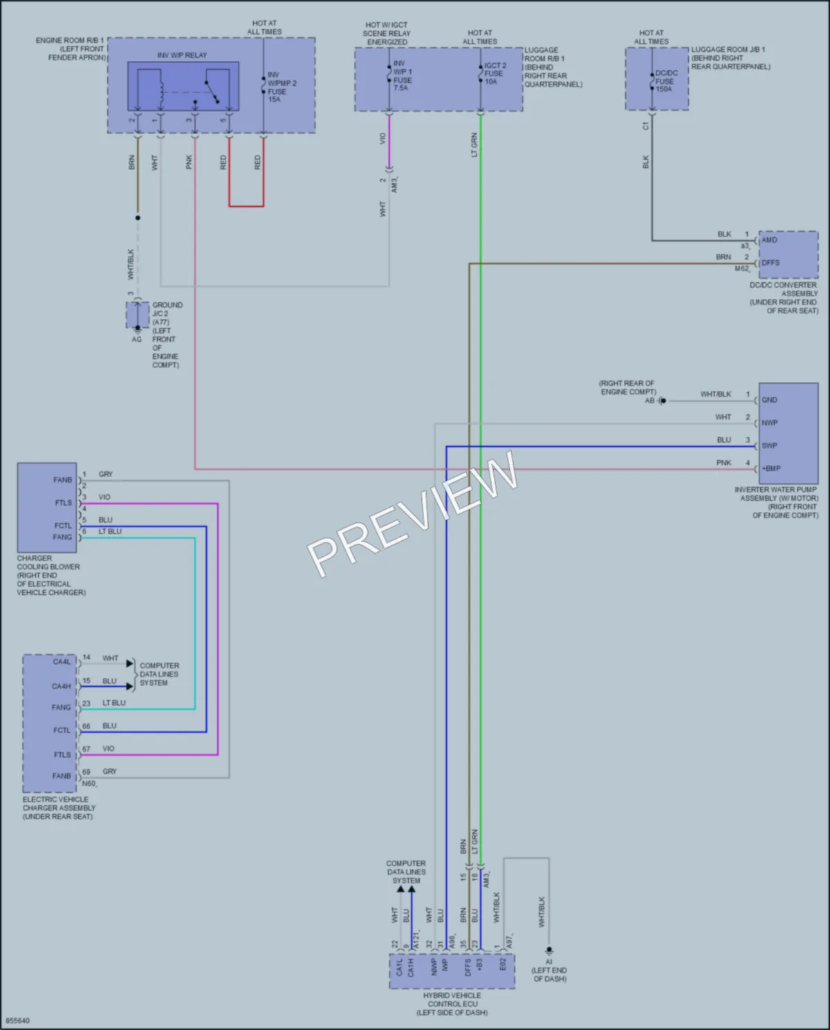 2024 Toyota RAV4Prime Cooling Fan wiring diagram preview