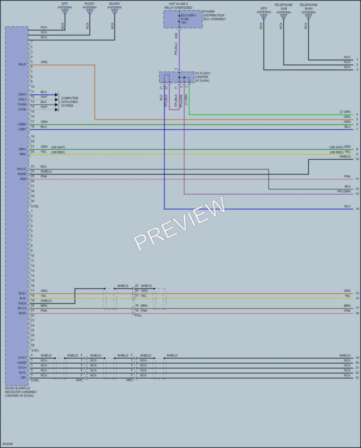 2024 Toyota RAV4Prime Radio wiring diagram preview