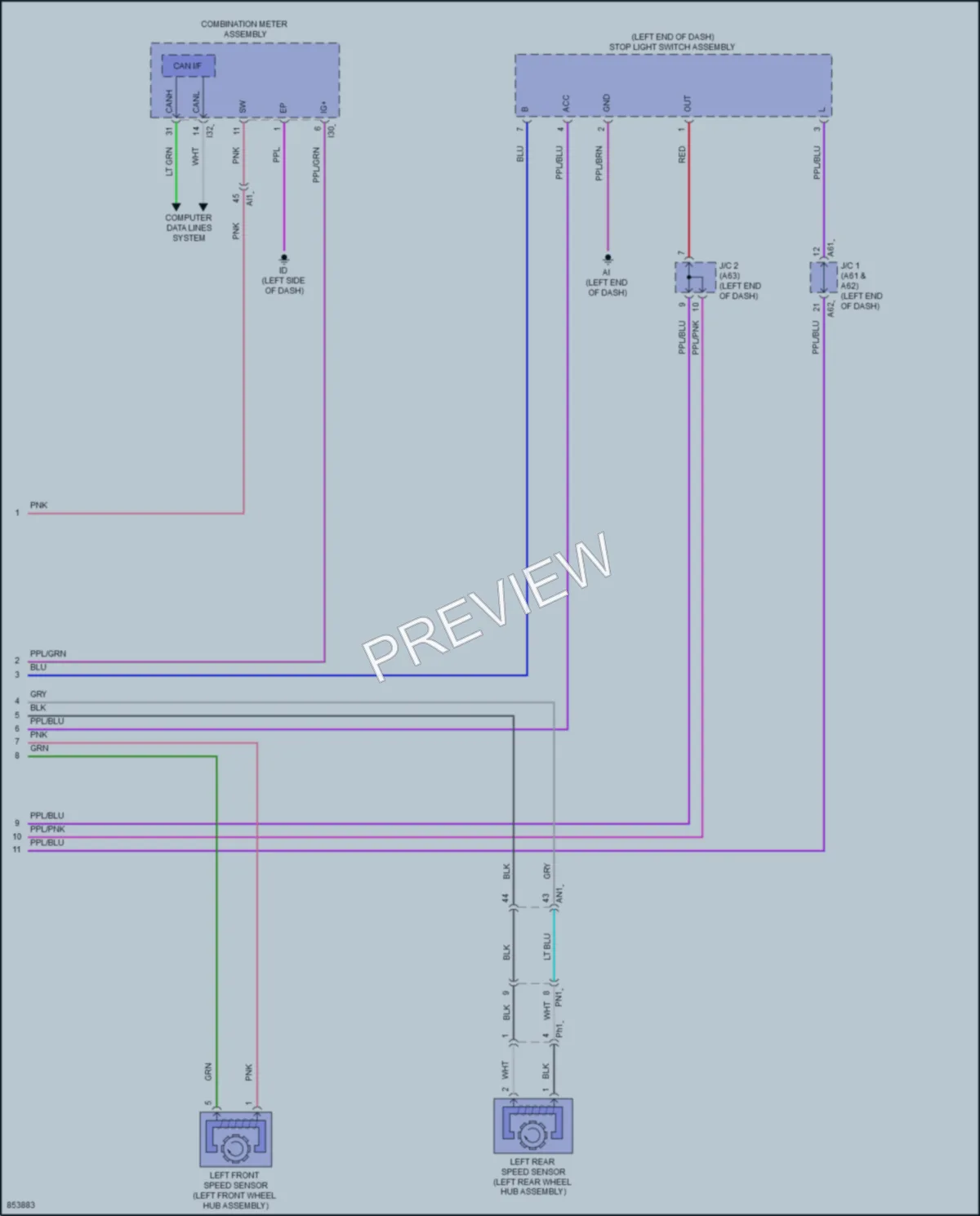 2024 Toyota Sequoia Anti Lock Brakes wiring diagram preview