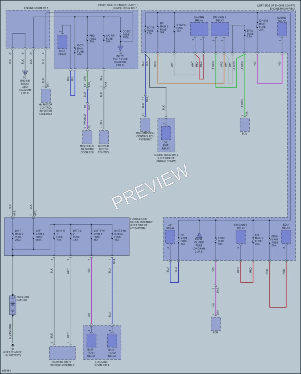 2024 Toyota Sequoia Power Distribution wiring diagram preview