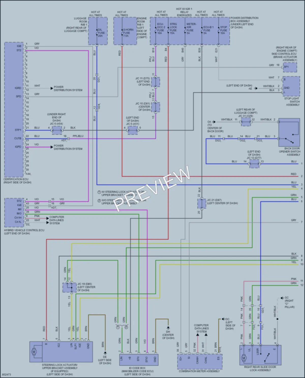 2024 Toyota Sienna Anti Theft wiring diagram preview