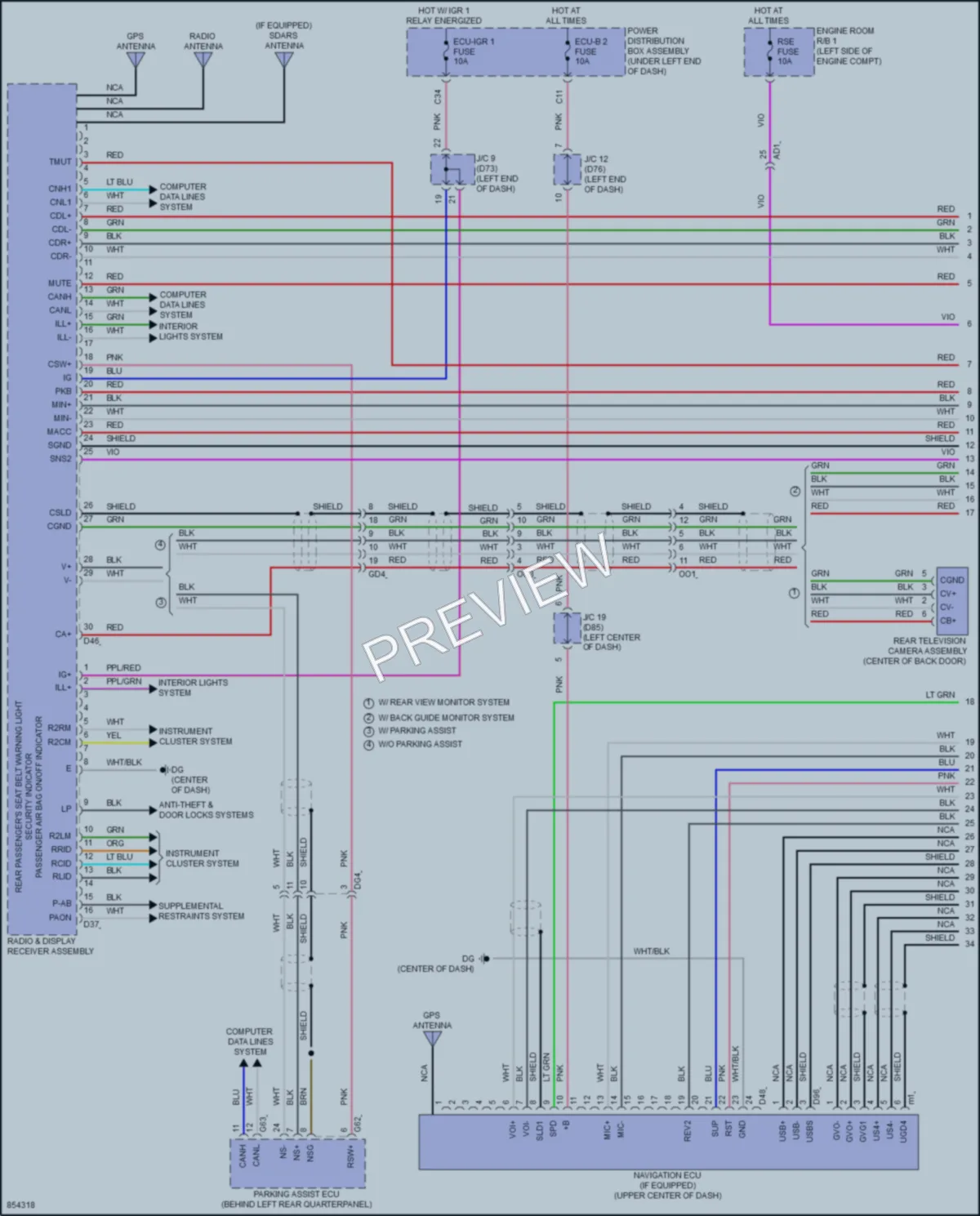 2024 Toyota Sienna Radio wiring diagram preview