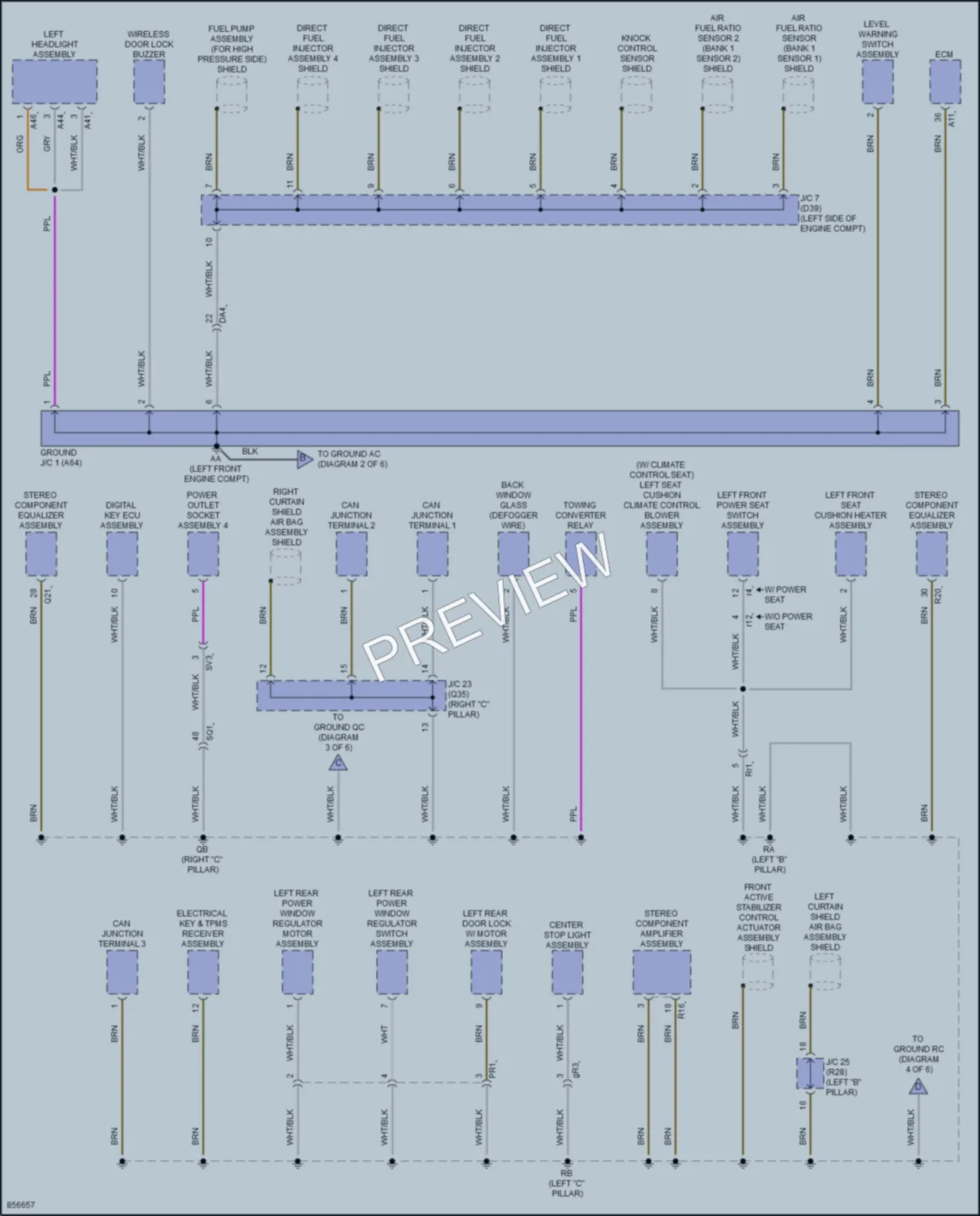 2024 Toyota Tacoma Ground Distribution wiring diagram preview