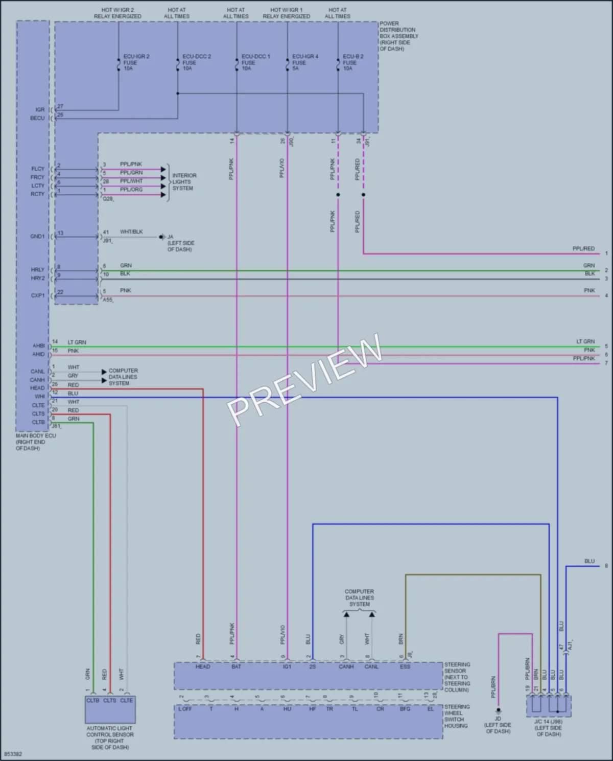 2024 Toyota Tacoma Headlights wiring diagram preview