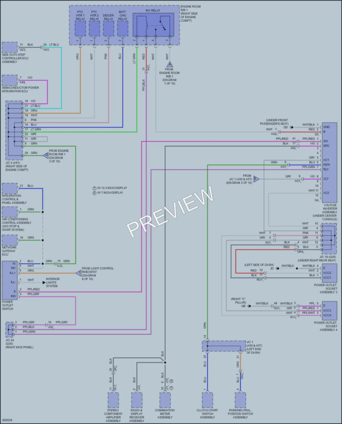 2024 Toyota Tacoma Power Distribution wiring diagram preview