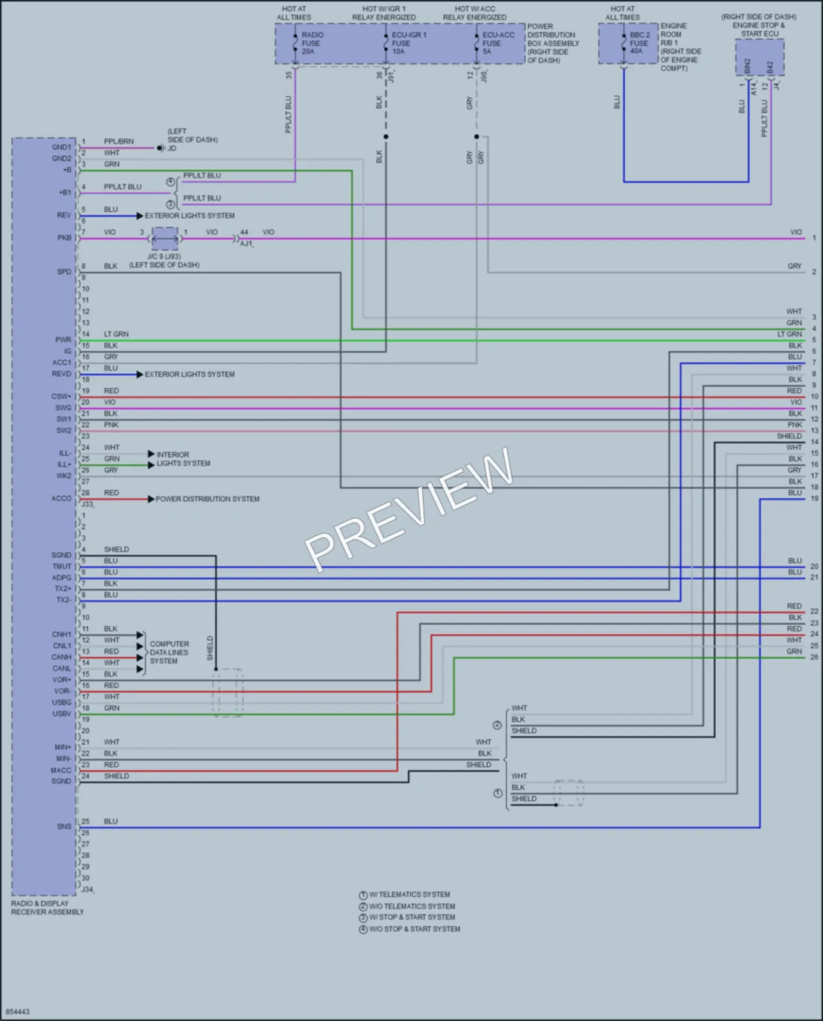 2024 Toyota Tacoma Radio wiring diagram preview