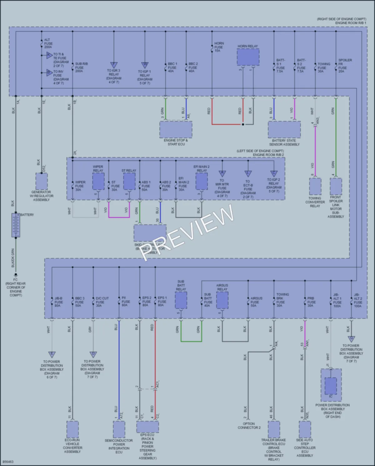 2024 Toyota Tundra Power Distribution wiring diagram preview